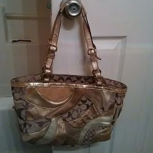 Gold Coach purse